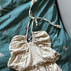 Free People halter top and skirt set